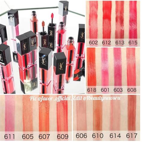 ysl glossy stain pop water swatches|YSL Pop Water Collection Glossy Stains .